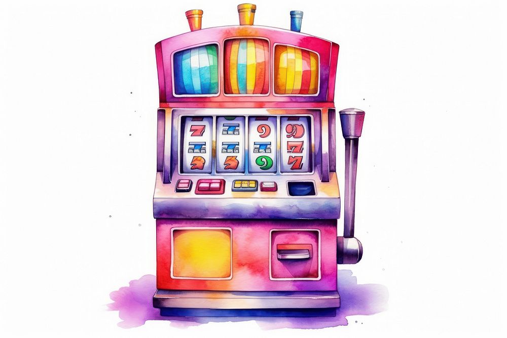 Gambling machine casino game. AI generated Image by rawpixel.