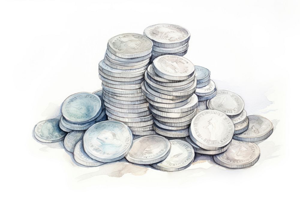 Coin silver money investment. AI generated Image by rawpixel.