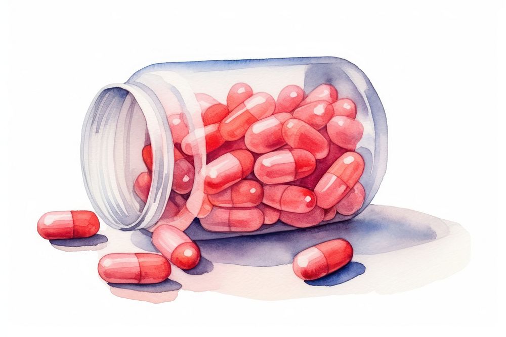 Capsule medicine pill medication. AI generated Image by rawpixel.