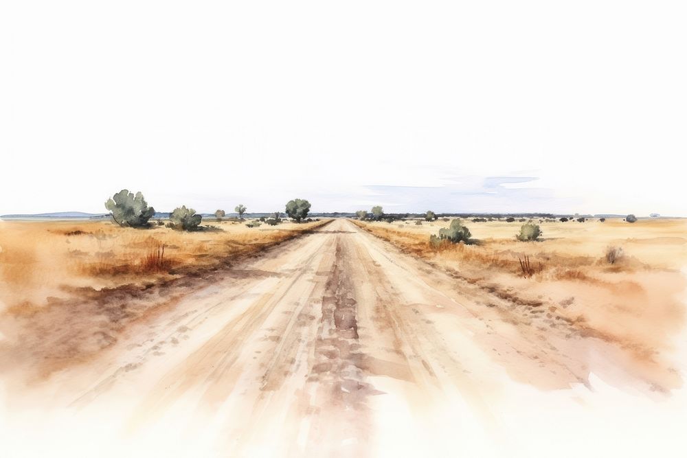 Road landscape outdoors horizon. AI generated Image by rawpixel.