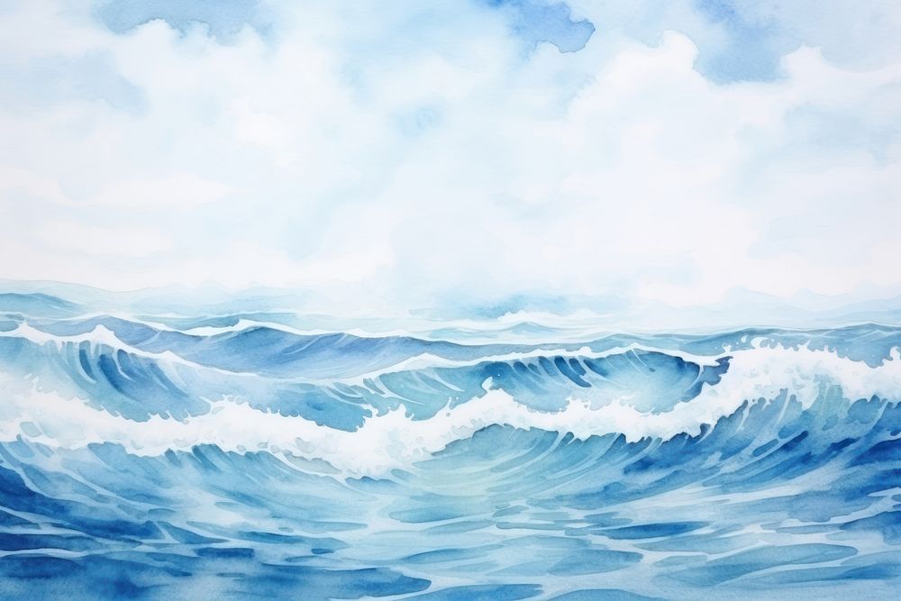 Sea outdoors painting nature. 