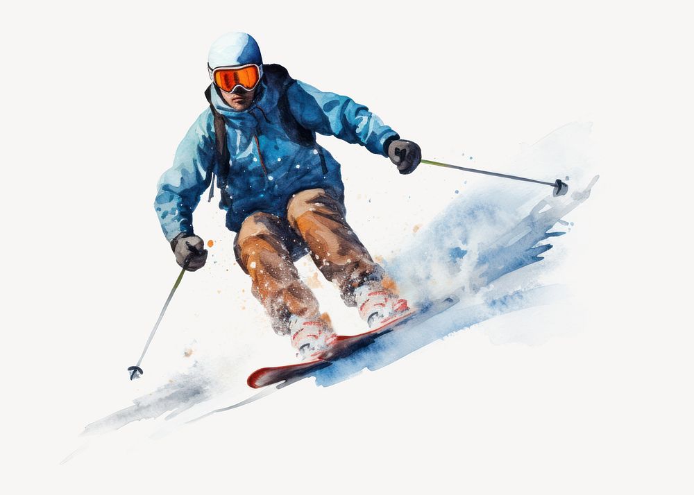 Recreation footwear skiing sports. AI generated Image by rawpixel.