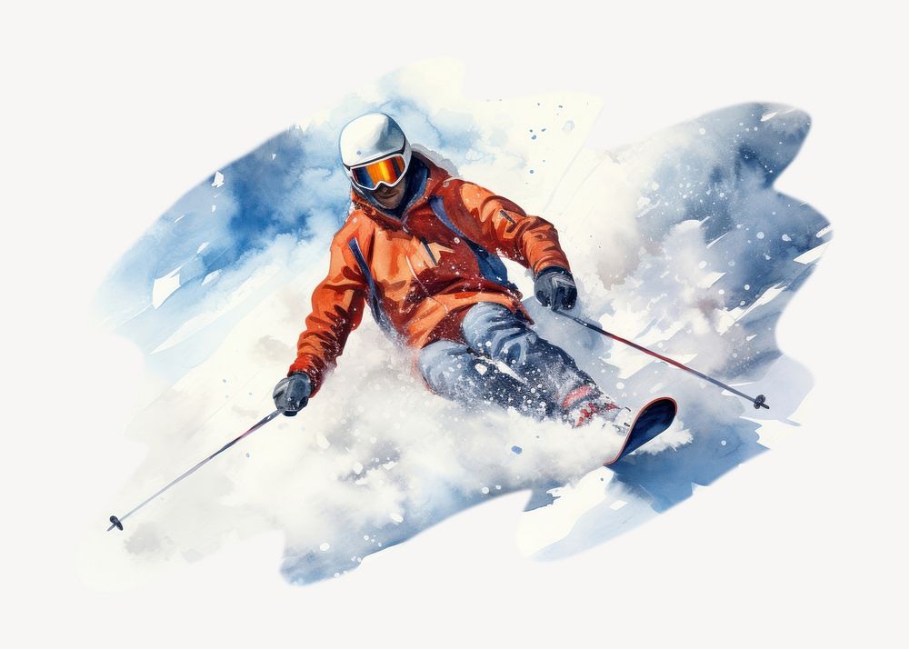 Recreation helmet skiing sports. AI generated Image by rawpixel.