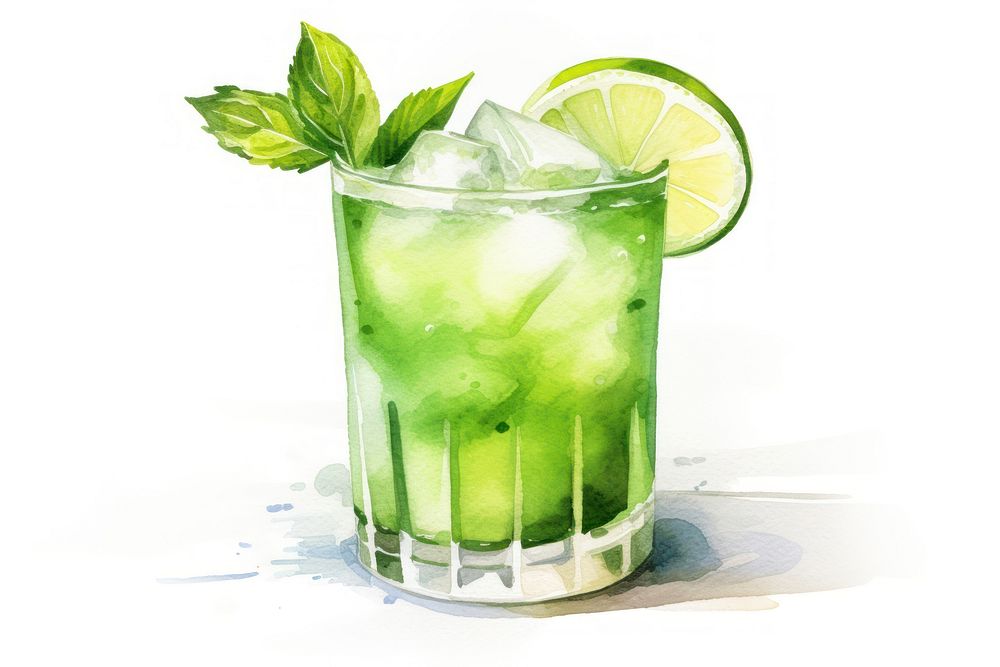 Southside cocktail mojito drink. AI generated Image by rawpixel.
