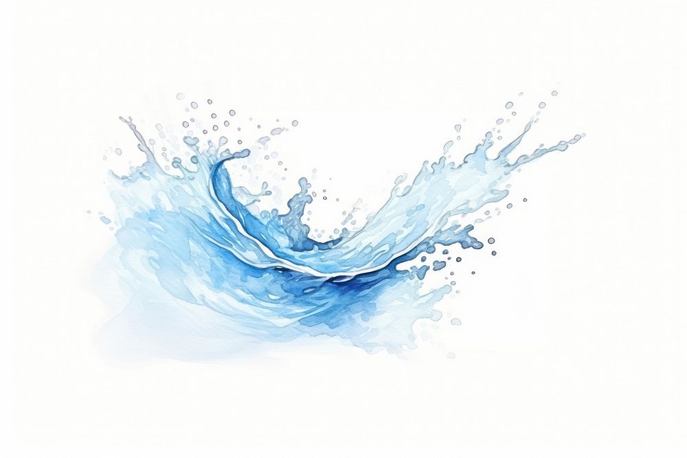 Water splattered splashing abstract. AI generated Image by rawpixel.