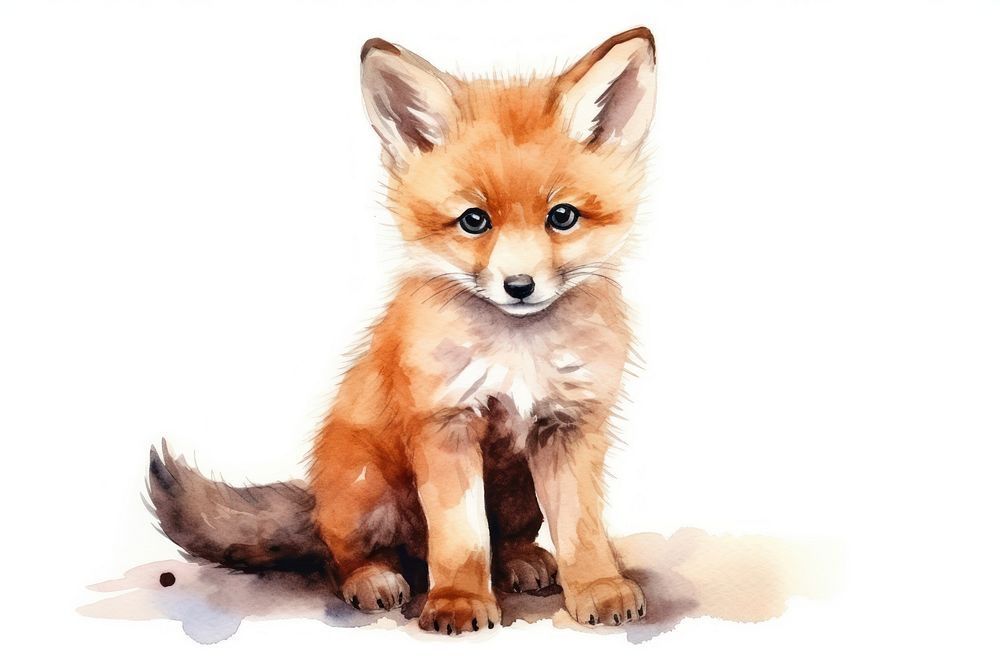 Animal wildlife mammal fox. AI generated Image by rawpixel.