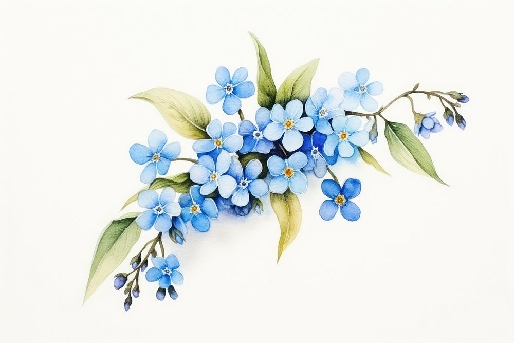 Flower blueberry blossom plant. AI generated Image by rawpixel.