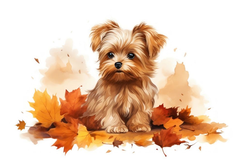 Dog mammal animal autumn. AI generated Image by rawpixel.