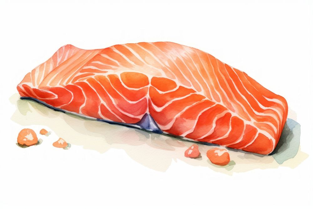 Salmon seafood sushi relaxation. AI generated Image by rawpixel.