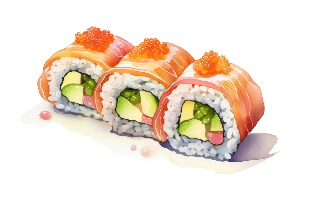 Sushi sandwich food rice. AI generated Image by rawpixel.