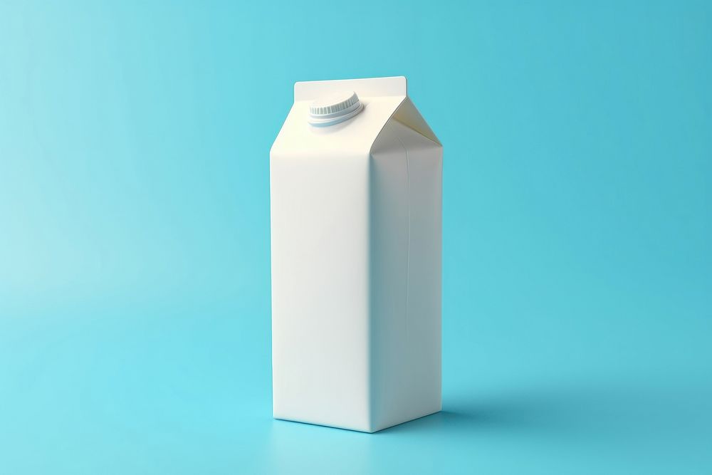 Milk bottle carton container. AI generated Image by rawpixel.