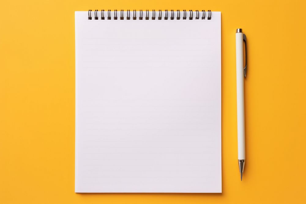 Pen paper diary white. AI generated Image by rawpixel.