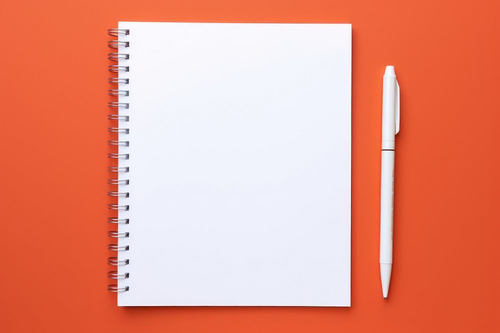 Pen paper diary white. AI generated Image by rawpixel.