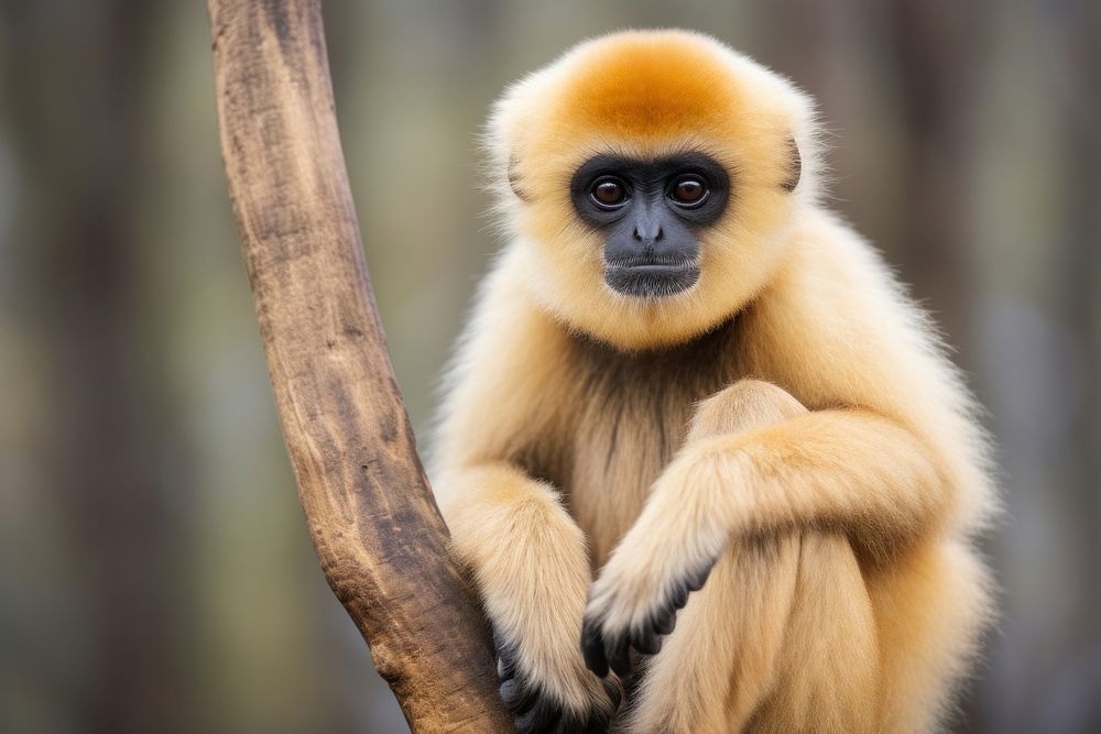 Monkey wildlife gibbon animal. 