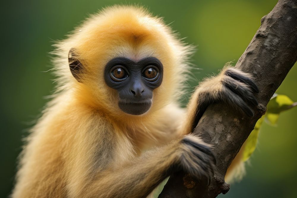 Monkey wildlife animal gibbon. 