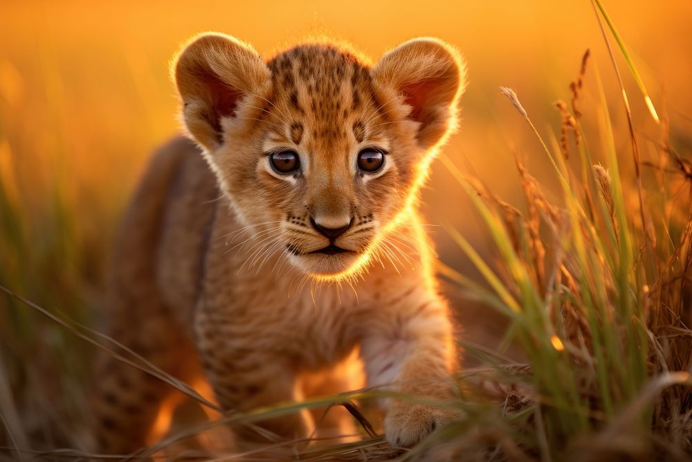 Animal wildlife cheetah mammal. AI generated Image by rawpixel.