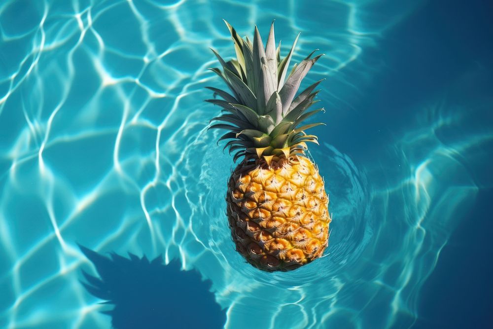 Pineapple summer plant fruit. AI generated Image by rawpixel.