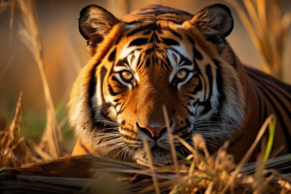 Animal tiger wildlife mammal. 