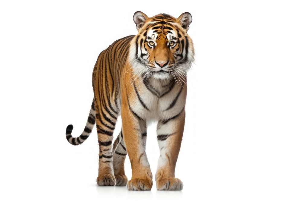 Tiger wildlife standing animal. AI generated Image by rawpixel.