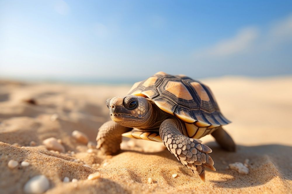 Animal outdoors tortoise reptile. AI generated Image by rawpixel.