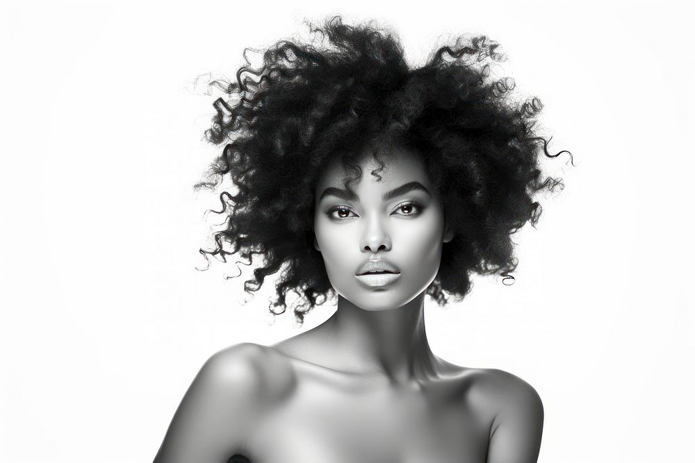 Beautiful african american woman portrait looking adult. 