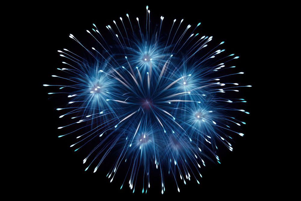 Fireworks night blue black background. AI generated Image by rawpixel.