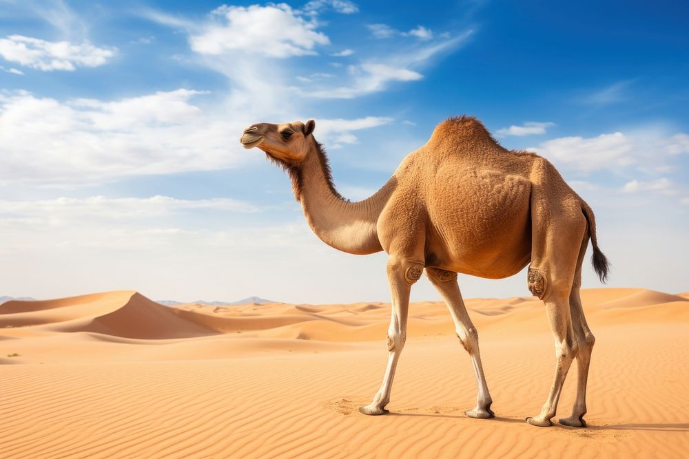 Animal camel outdoors desert. AI | Free Photo - rawpixel