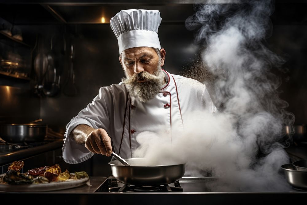 Cooking chef kitchen adult. AI generated Image by rawpixel.