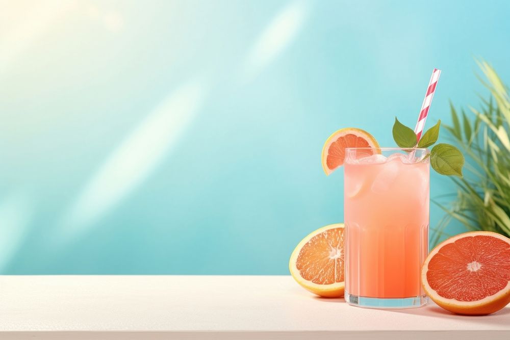 Cocktail grapefruit summer drink. 