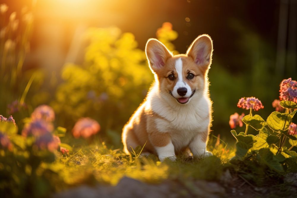 Outdoors puppy animal mammal. AI generated Image by rawpixel.