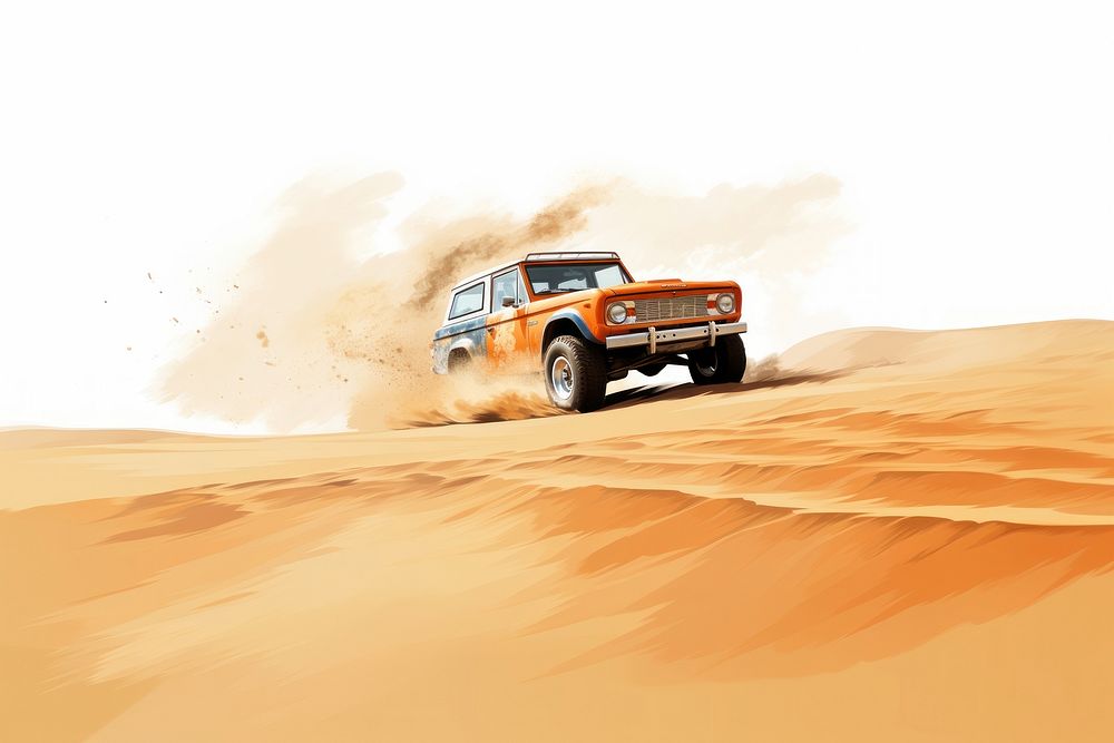 Outdoors vehicle desert car. AI generated Image by rawpixel.