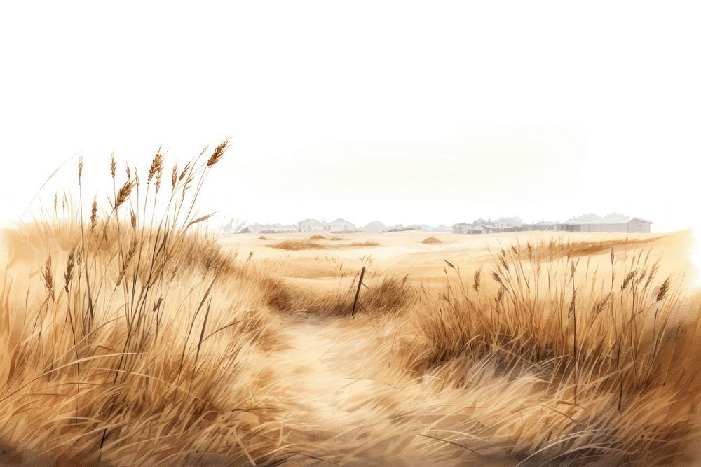 Grass landscape grassland outdoors. AI generated Image by rawpixel.