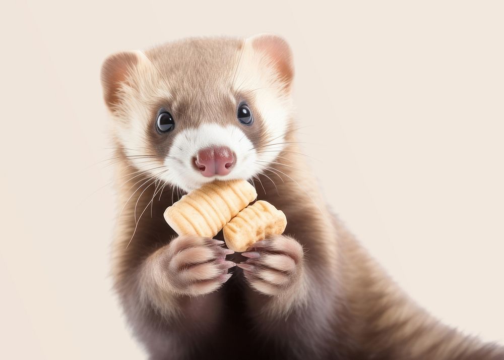 Mammal animal rodent ferret. AI generated Image by rawpixel.