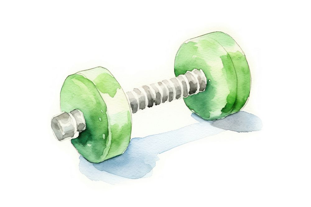 Dumbbell exercise sports gym. AI generated Image by rawpixel.