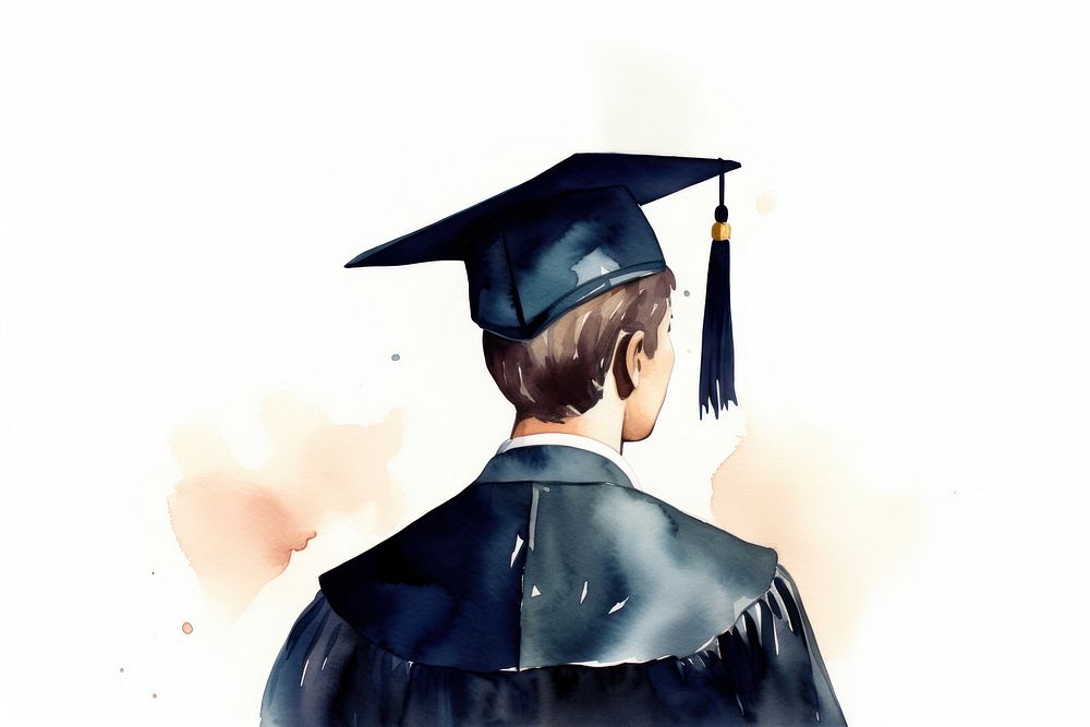 Graduation people intelligence achievement. AI generated Image by rawpixel.