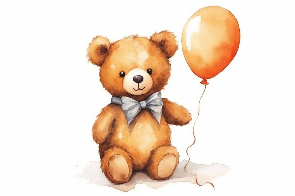 Toy balloon cute bear. AI generated Image by rawpixel.