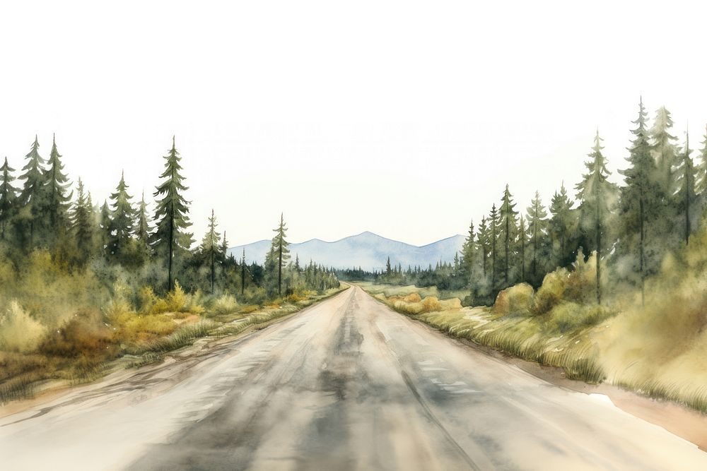 Road landscape outdoors highway. AI generated Image by rawpixel.