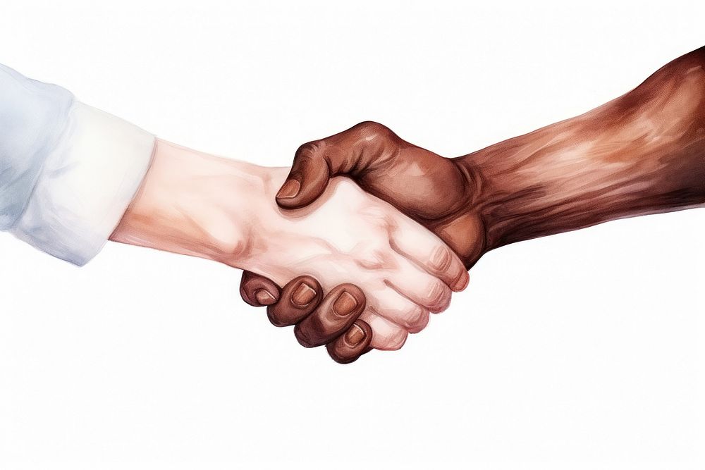 Handshake adult agreement greeting. AI generated Image by rawpixel.