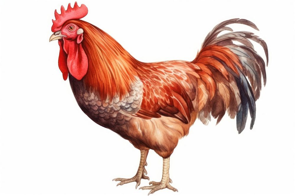 Chicken poultry animal fowl. AI generated Image by rawpixel.