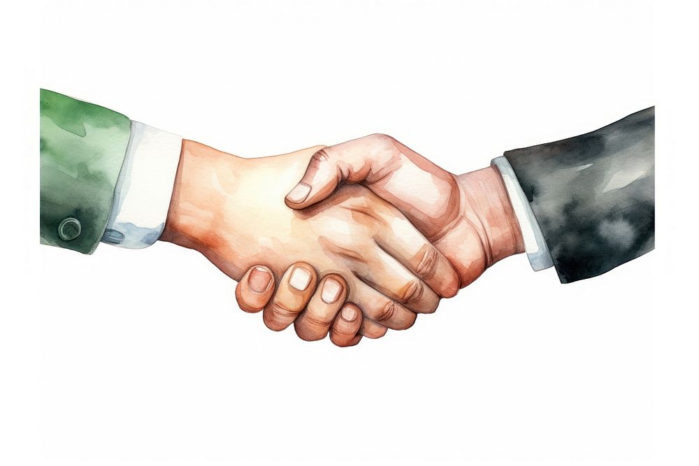 Handshake togetherness agreement greeting. 