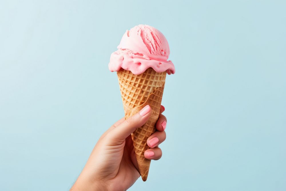 Dessert holding cream food. AI generated Image by rawpixel.