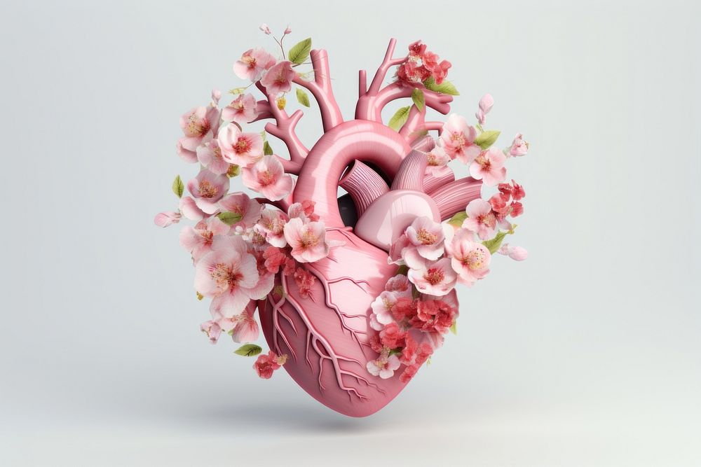 Flower plant heart freshness. AI generated Image by rawpixel.