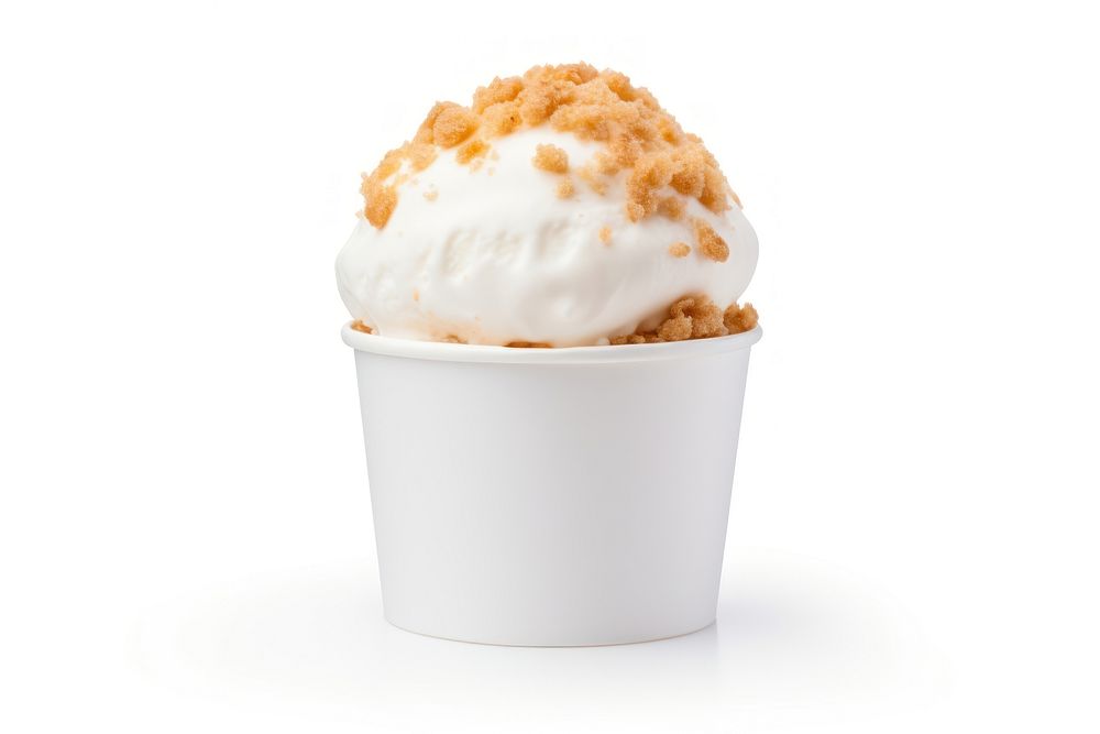 Cream cup dessert food. AI generated Image by rawpixel.