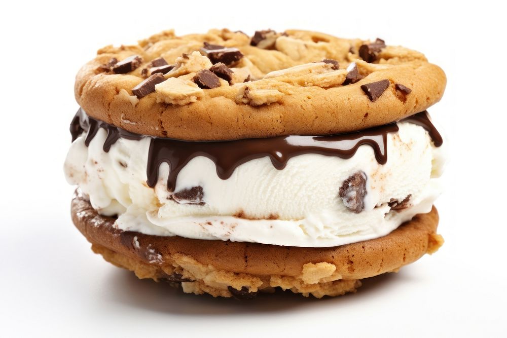 Cookie cream chocolate sandwich. AI generated Image by rawpixel.