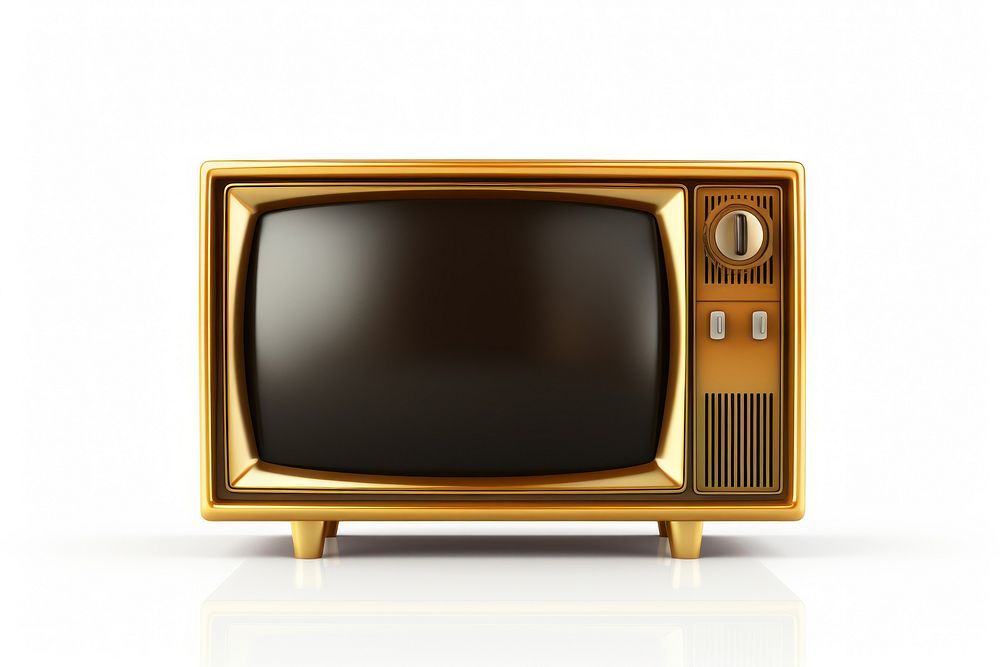 Television screen old white background. AI generated Image by rawpixel.