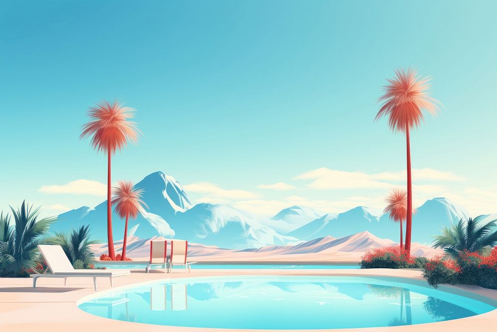 Summer outdoors nature resort. AI generated Image by rawpixel.