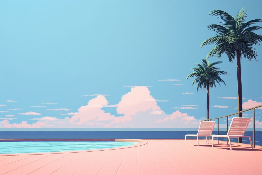 Summer architecture outdoors horizon. AI generated Image by rawpixel.