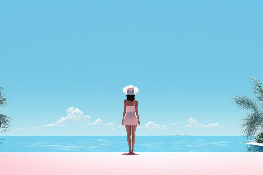 Summer standing outdoors nature. AI generated Image by rawpixel.