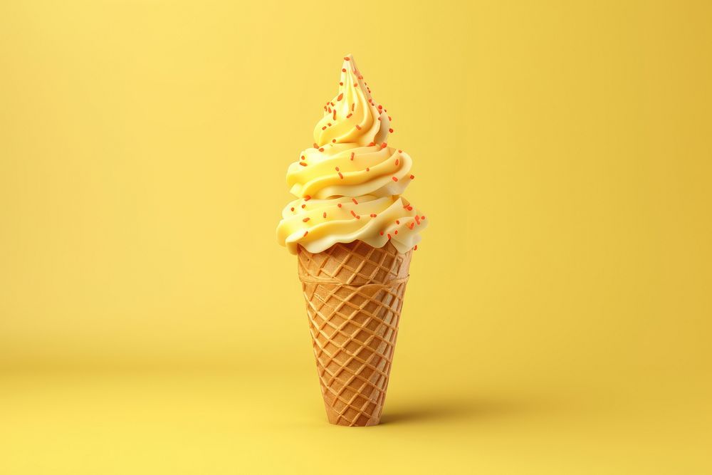 Ice cream cone dessert food chocolate. AI generated Image by rawpixel.