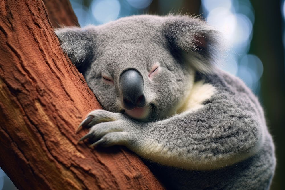 Animal koala wildlife mammal. AI generated Image by rawpixel.